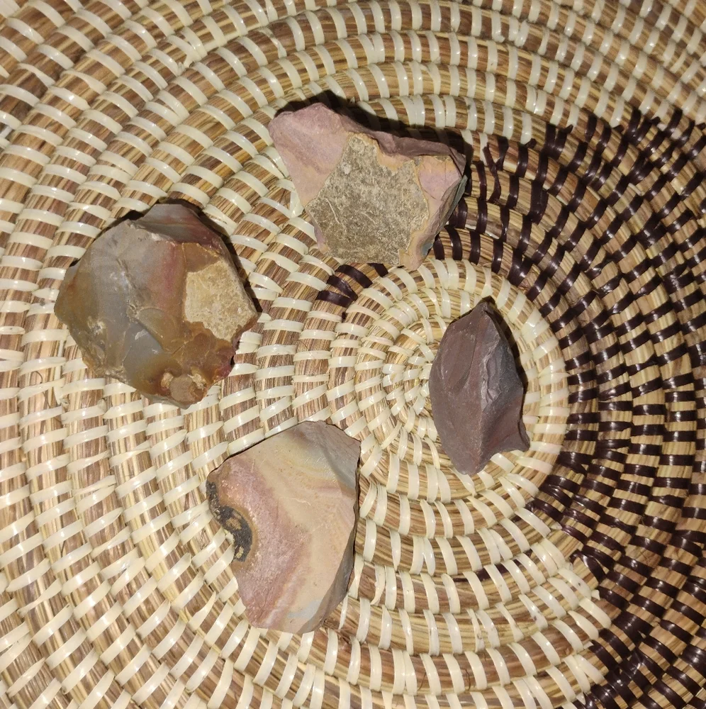 Set of 4 Desert Jasper Stones - Raw NEW